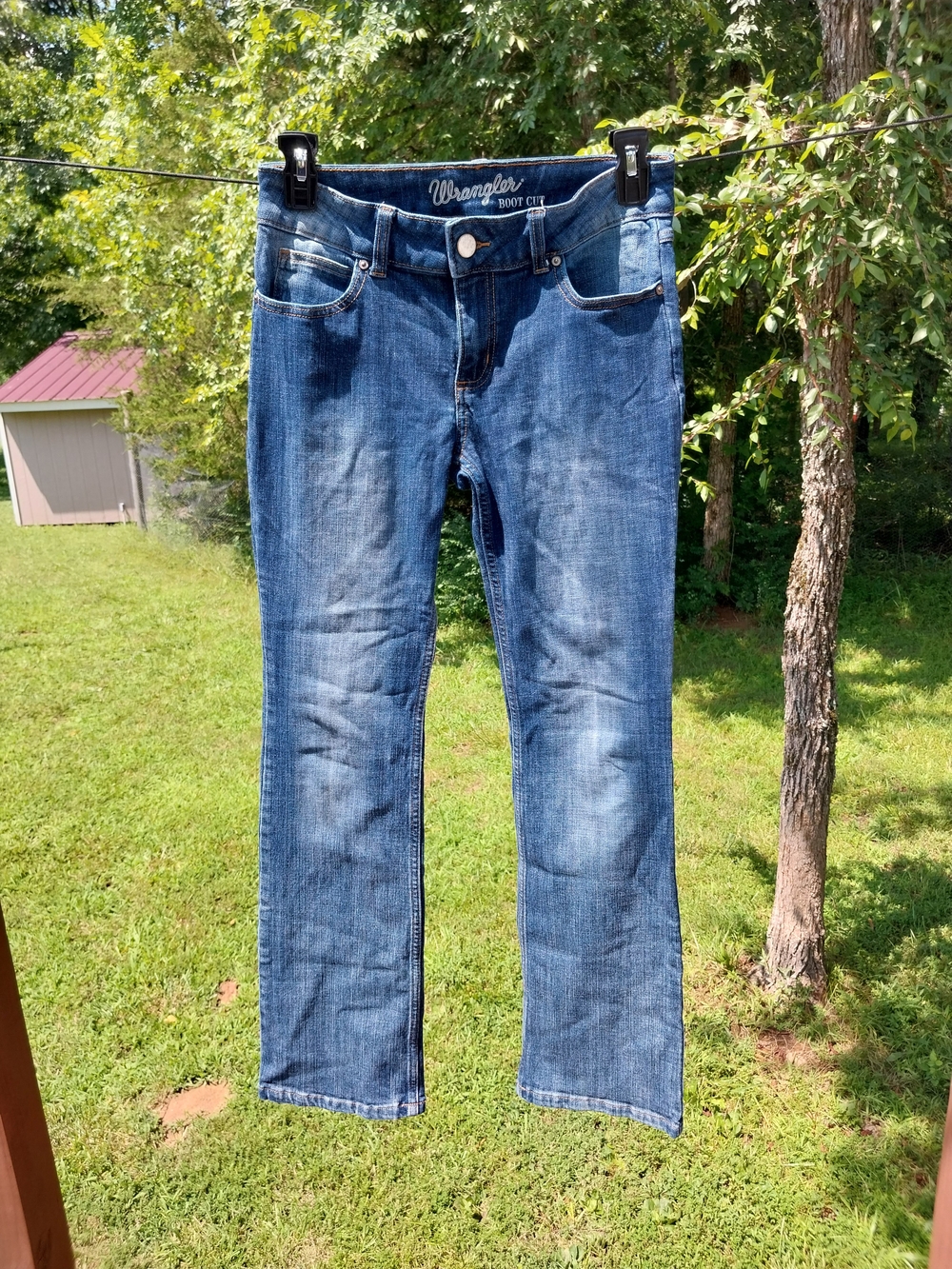 Wrangler Medium Blue Bootcut Denim Jeans